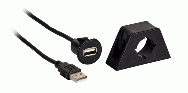 USB dash mount