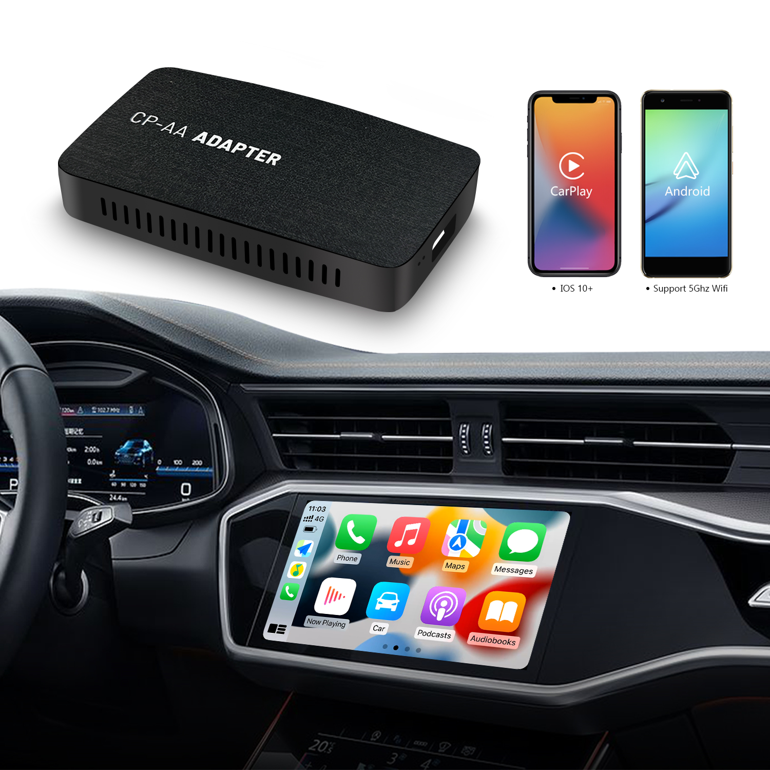 Wireless Carplay/Android Auto USB adapter