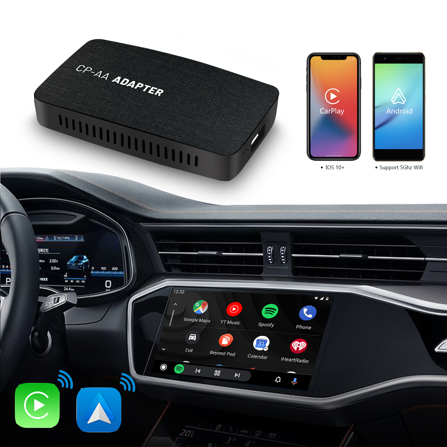 Wireless Carplay/Android Auto USB adapter